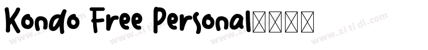 Kondo Free Personal字体转换